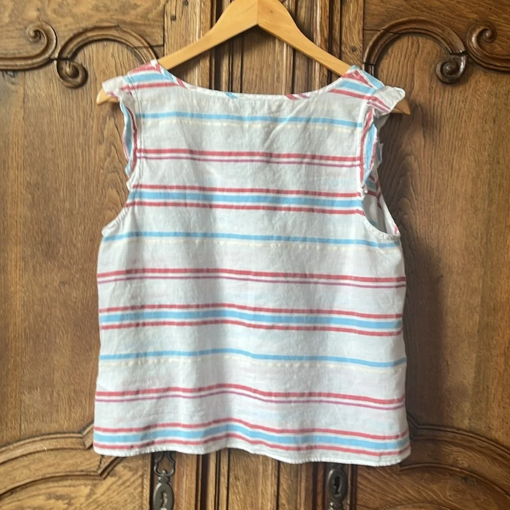 Lilla P The Perfect Stripe Linen Top - Picture 5 of 6